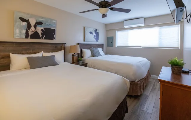 1 Bedroom, Downstairs, Deluxe, Suite, 2 Queen Beds, Kitchen، Apple Tree Inn 1/2