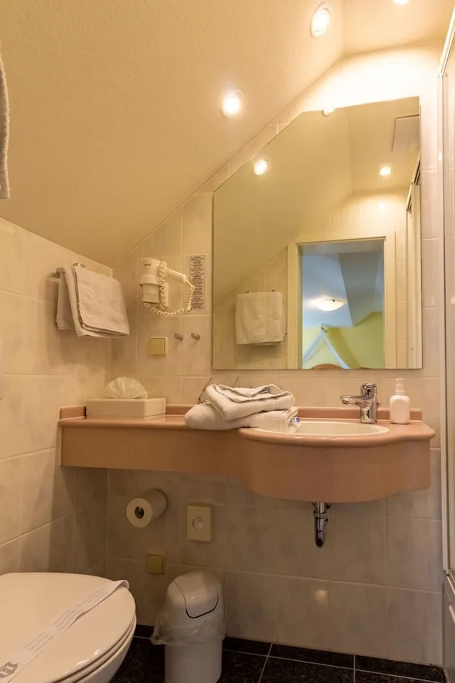 غرفة بانورامية بسريرين منفصلين بإطلالة على الحديقة بشرفة مع أريكة، Villa Tummelchen 1/1