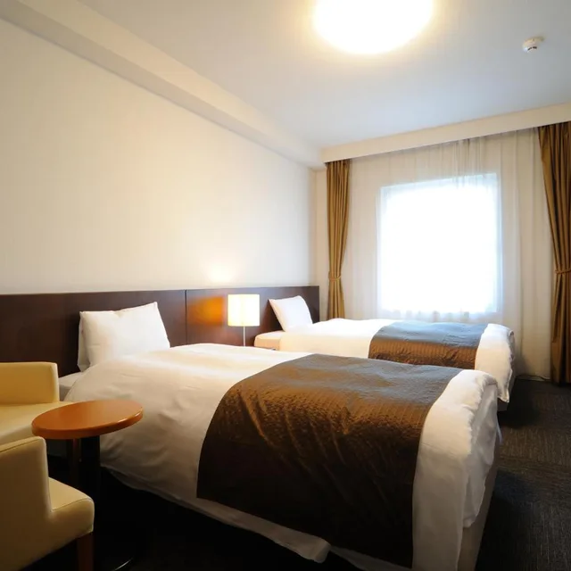 غرفة قياسية بسريرين منفصلين للمدخنين، Dormy Inn Sendai Ekimae 1/3