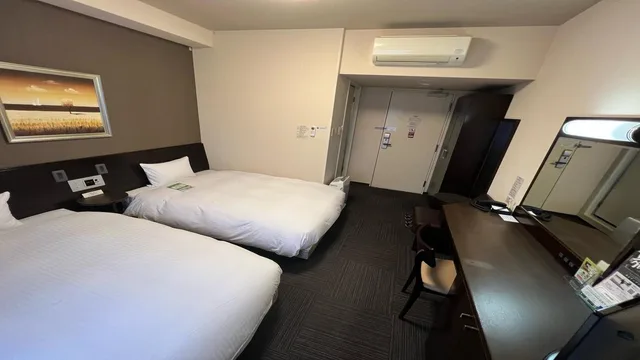 غرفة كومفورت بسريرين منفصلين في طابق مرتفع للمدخنين، Hotel Route-Inn Uozu 1/1