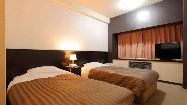 غرفة قياسية بسريرين منفصلين بدون إطلالة، Atami New Fujiya Hotel 1/1
