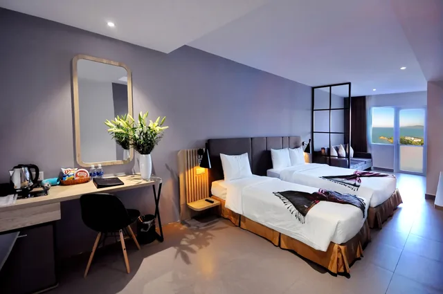 غرفة ثلاثية بإطلالة على البحر، Anrizon Hotel Nha Trang 2/4