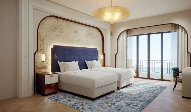 2 Bedrooms, Cinema, Suite, 1 King and 2 Double Beds, Sofa, Lounge Access، Jumeirah Zabeel Saray Dubai 1/3