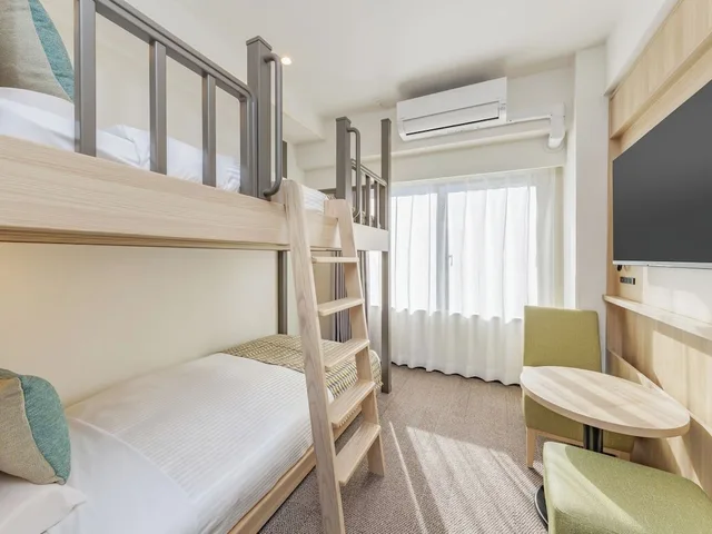 Room, Bunk Bed, Kitchen, Hotel Mystays Nippori 1/3