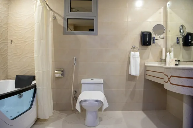 غرفة ديلوكس بسرير مزدوج بإطلالة على المدينة، فندق جازان ان(Jazan Inn Hotel) 4/9