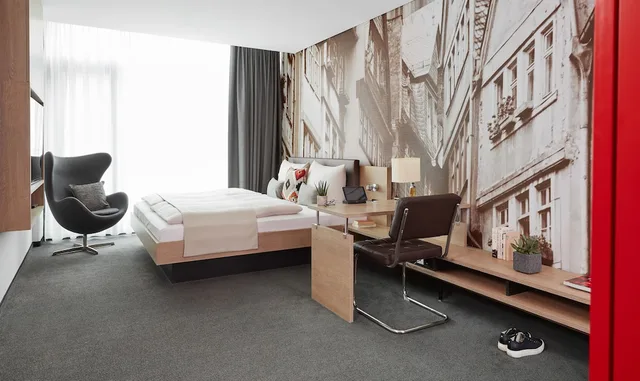 شقة ديلوكس بسرير مزدوج بمطبخ صغير، Derag Livinghotel Frankfurt 1/3