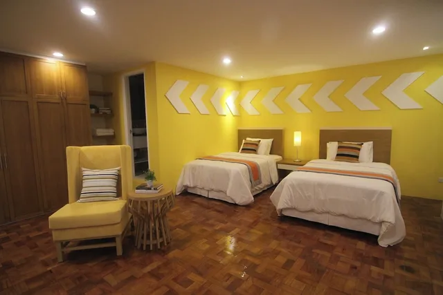 غرفة بسريرين منفصلين، Bryan Condominium Suites 3/6