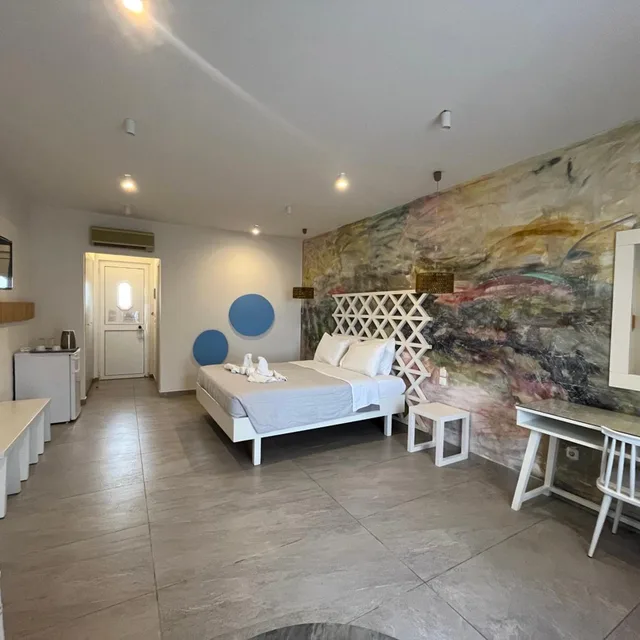 غرفة سوبيريور بسرير مزدوج أو سريرين منفصلين بإطلالة على البحر، Irina Beach Hotel 4/7