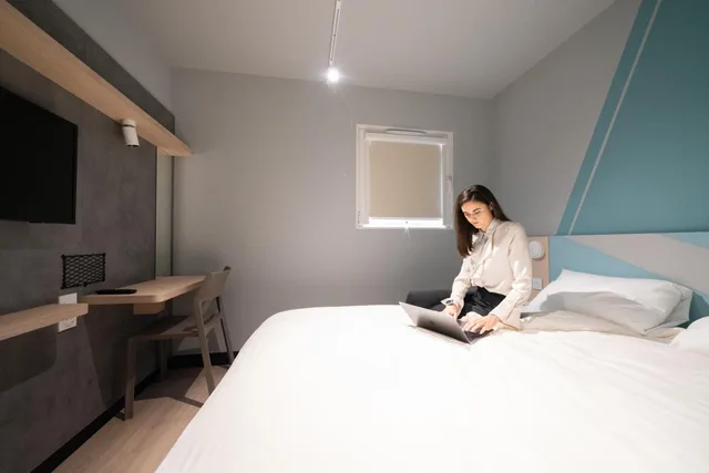 غرفة كلاسيكية بسرير كوين لذوي الإعاقة، Ibis Budget Saint Etienne 6/10