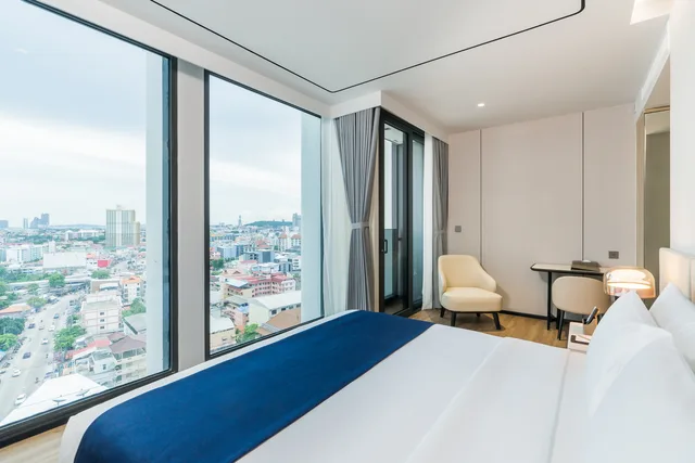 غرفة بريميير بإطلالة على المدينة، Arbour Hotel and Residence Pattaya (SHA Plus+) 3/7