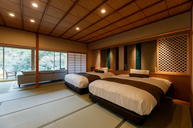 Japanese, Twin Beds, 3 Futon Beds, Outdoor Bath، TACHIBANA SHIKITEI 1/2