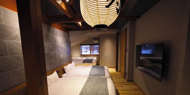 غرفة عائلية بأربعة أسرّة وفرشتي فوتون، Hakuba Ryujin Onsen RYOKAN SUI 2/3