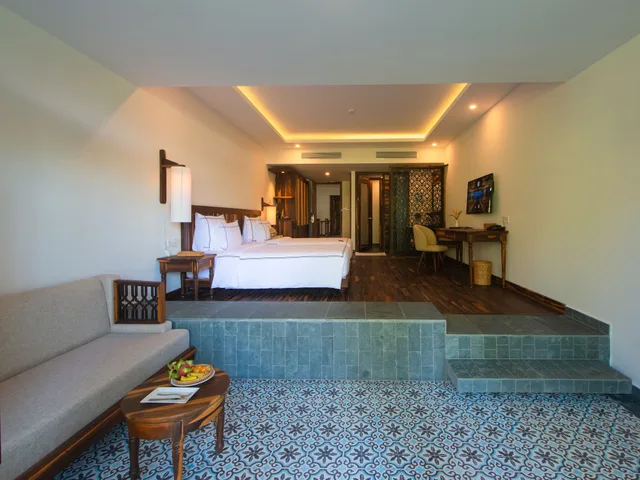 غرفة قياسية بسريرين منفصلين بإطلالة على الحديقة بشرفة، Alibu Resort 4/6