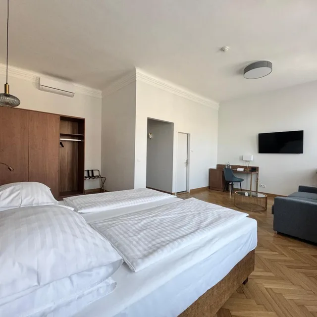 غرفة عائلية بسرير فردي، Hotel Secession an der Oper 3/10