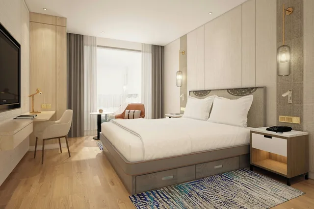 شقة بسرير كينج بإطلالة على المدينة بغرفة نوم واحدة، Marriott Executive Apartments Kuala Lumpur 1/4