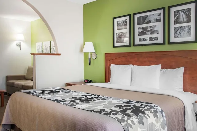 جناح بسرير كينج مع أريكة، Sleep Inn and Suites Conference Center And Water Park 1/2