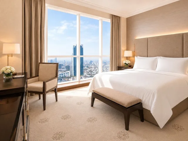 غرفة ديلوكس بسريرين منفصلين، Dusit Thani Abu Dhabi 6/10