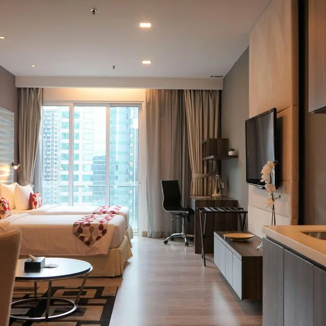جناح بريميير بسرير كينج بغرفتي نوم، Ramada Suites by Wyndham Kuala Lumpur City Centre 2/5