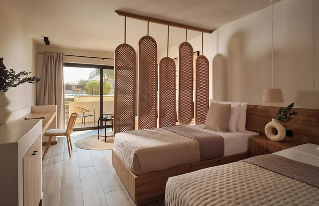 غرفة عائلية بسريرين منفصلين بغرفة نوم واحدة مع أريكة، Filoxenia Hotel Zakynthos 2/9