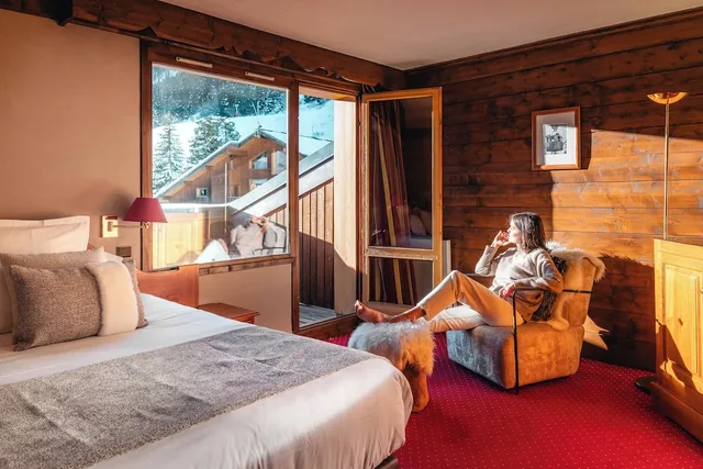 Classic, Twin Beds, Mountain Side، Hotel Mont Vallon Meribel 7/10