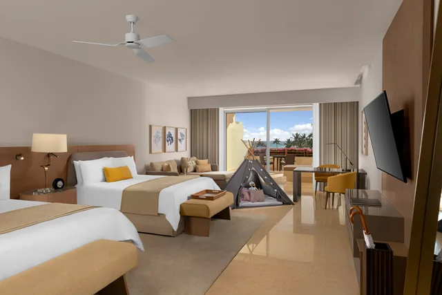 غرفة بسرير مزدوج بإطلالة على البحر بغرفتي نوم، Grand Velas Riviera Maya - All Inclusive 2/10