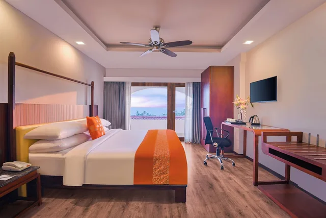جناح بريميوم بسرير كوين بإطلالة على البحر، Gateway Varkala 1/7