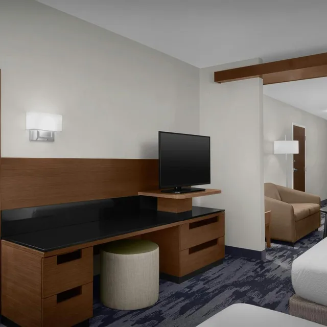 استوديو بسرير كوين مع أريكة لذوي الإعاقة، Fairfield Inn Suites Fayetteville North 1/2