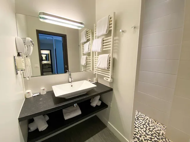 شقة استوديو بسرير كوين مع أريكة، Best Western Le Cheval Blanc 4/6