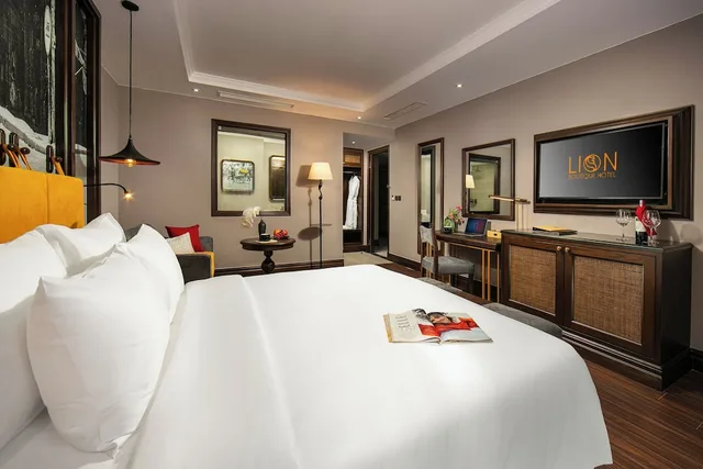 غرفة بريميوم ديلوكس بسرير كوين بإطلالة على المدينة، Hanoi Lion Boutique Hotel 1/10