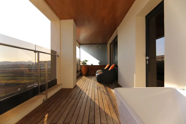جناح بسرير مزدوج بشرفة، Hotel Gite 3/6