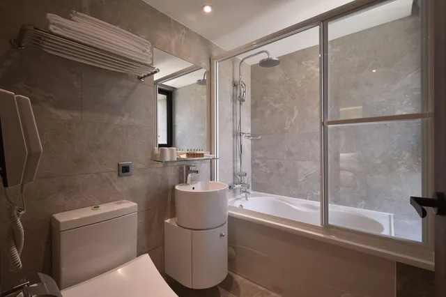 غرفة قياسية بسريرين منفصلين، Green World Hotel Songshan 5/5