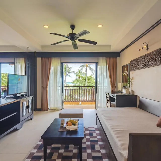 غرفة ديلوكس بسرير مزدوج بإطلالة على البحر، Impiana Resort Chaweng Noi 3/5