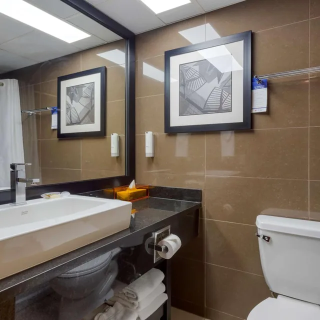 Room, Queen Bed, Pet Friendly, Village Park Inn Calgary 5/7