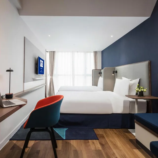 غرفة قياسية بسرير فردي بإطلالة على الحديقة، Holiday Inn Express Foshan Chancheng 3/4
