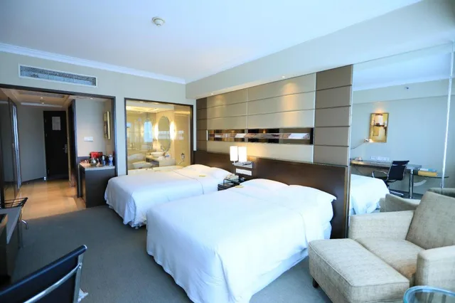 غرفة بسريرين مزدوجين بإطلالة على الحديقة، Four Points By Sheraton Beijing Haidian Hotel Serviced Apartments 6/8
