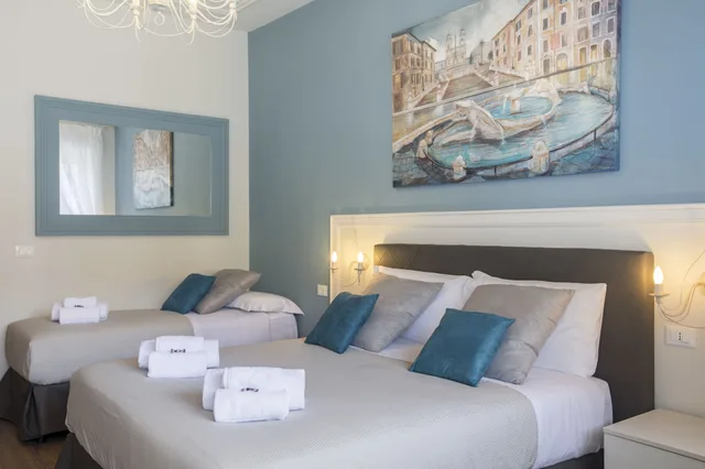 غرفة ثلاثية بشرفة، Trastevere Gallery Suites 1/6