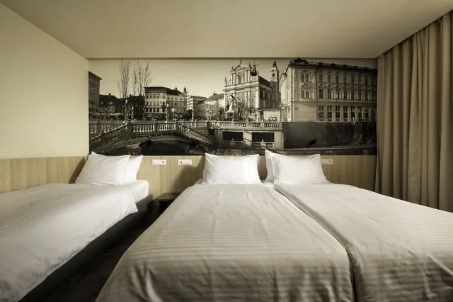 غرفة ثلاثية بثلاثة أسرّة، City Hotel Ljubljana 1/4