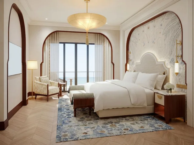2 Bedrooms, Cinema, Suite, 1 King and 2 Double Beds, Sofa, Lounge Access، Jumeirah Zabeel Saray Dubai 2/3