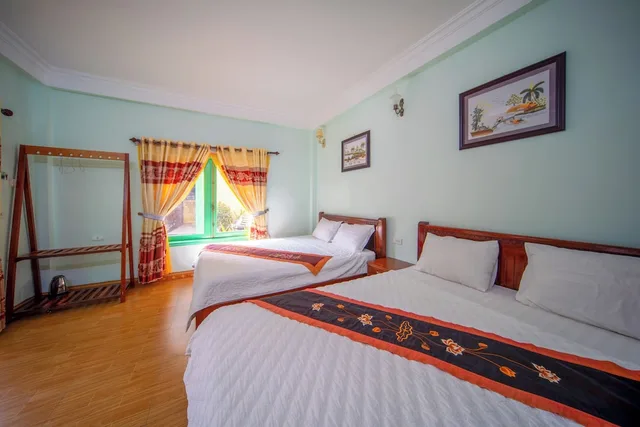 غرفة عائلية بسرير كوين وسرير فردي بشرفة، Tam Coc Tuan Minh Homestay 6/10