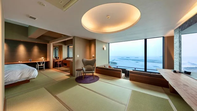 Japanese Western, Beach, New, Luxury, Suite, Ocean View، Taradake Onsen Kanigoten 1/1