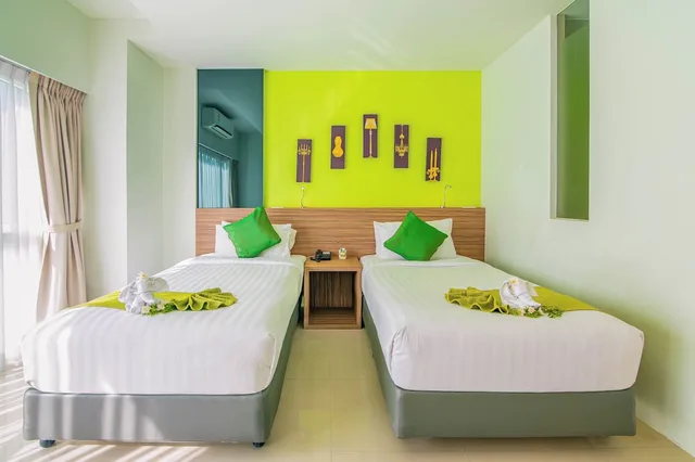 استوديو بسرير كوين بإطلالة على المدينة، The Lantern Resorts Patong Phuket 3/5