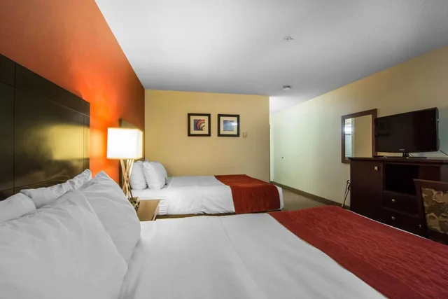 غرفة قياسية بسرير كينج وسريرين كوين، Comfort Inn & Suites Calgary Airport - South 2/9