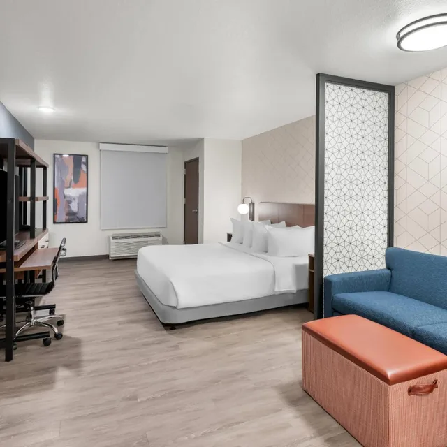 جناح ديلوكس بسرير كينج مع أريكة، Everhome Suites Portsmouth - Newington 3/8