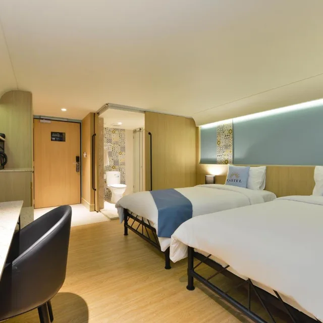 غرفة سوبيريور بسريرين منفصلين، Kastel Bangkok Hotel 6/8