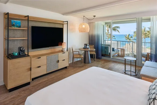 Lanai, Guest Room, King Bed, Ocean View, Sofa، The Ritz-Carlton O ahu, Turtle Bay 3/9