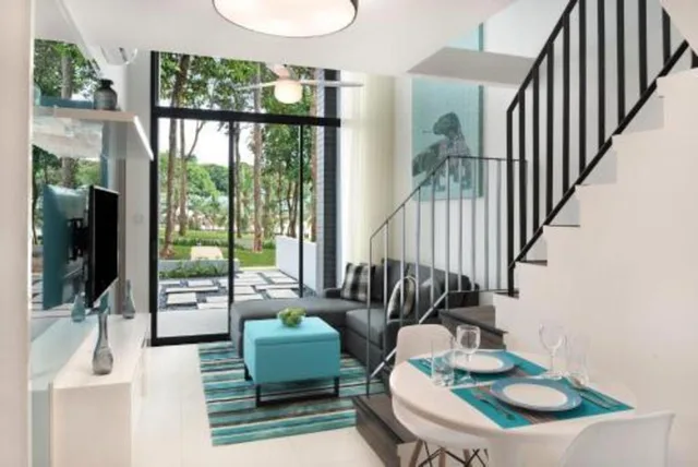لوفت بسرير كوين وسرير فردي بإطلالة على البحر بغرفتي نوم، Cassia Bintan 7/11