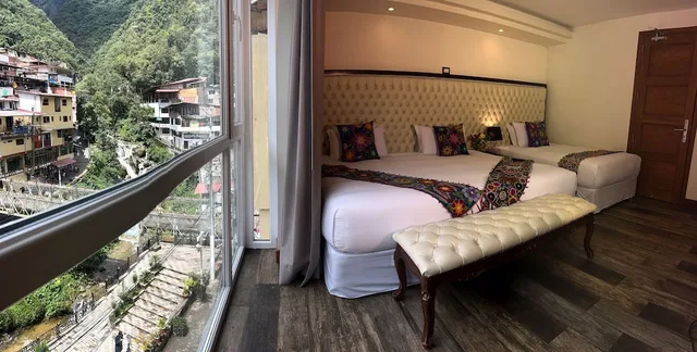 جناح استوديو ديلوكس بسرير كينج بإطلالة على النهر والجبل، Jaya Machu Picchu Boutique Hotel 3/4