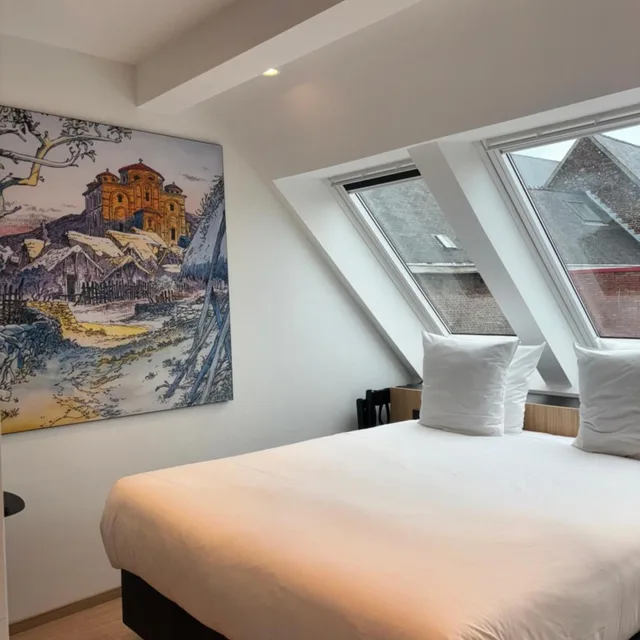 غرفة قياسية بسرير مزدوج، Comic Art Hotel 8/10