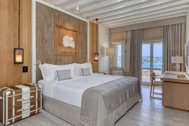 غرفة ديلوكس بسرير مزدوج بإطلالة على البحر بشرفة، Santa Marina, a Luxury Collection Resort, Mykonos 2/2