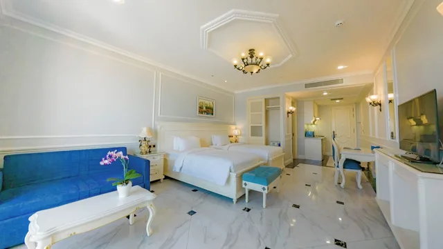 غرفة بريميوم ديلوكس بسريرين منفصلين بإطلالة على البحر، Lan Rung Phuoc Hai Resort And Spa 4/6
